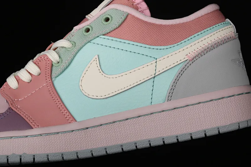 All categories Air Jordan Jordan series basketball shoes Air Jordan 1 Low Air Jordan Low SE AJ1 Joe 1 color stitching candy low-top basketball shoes DJ5196-615